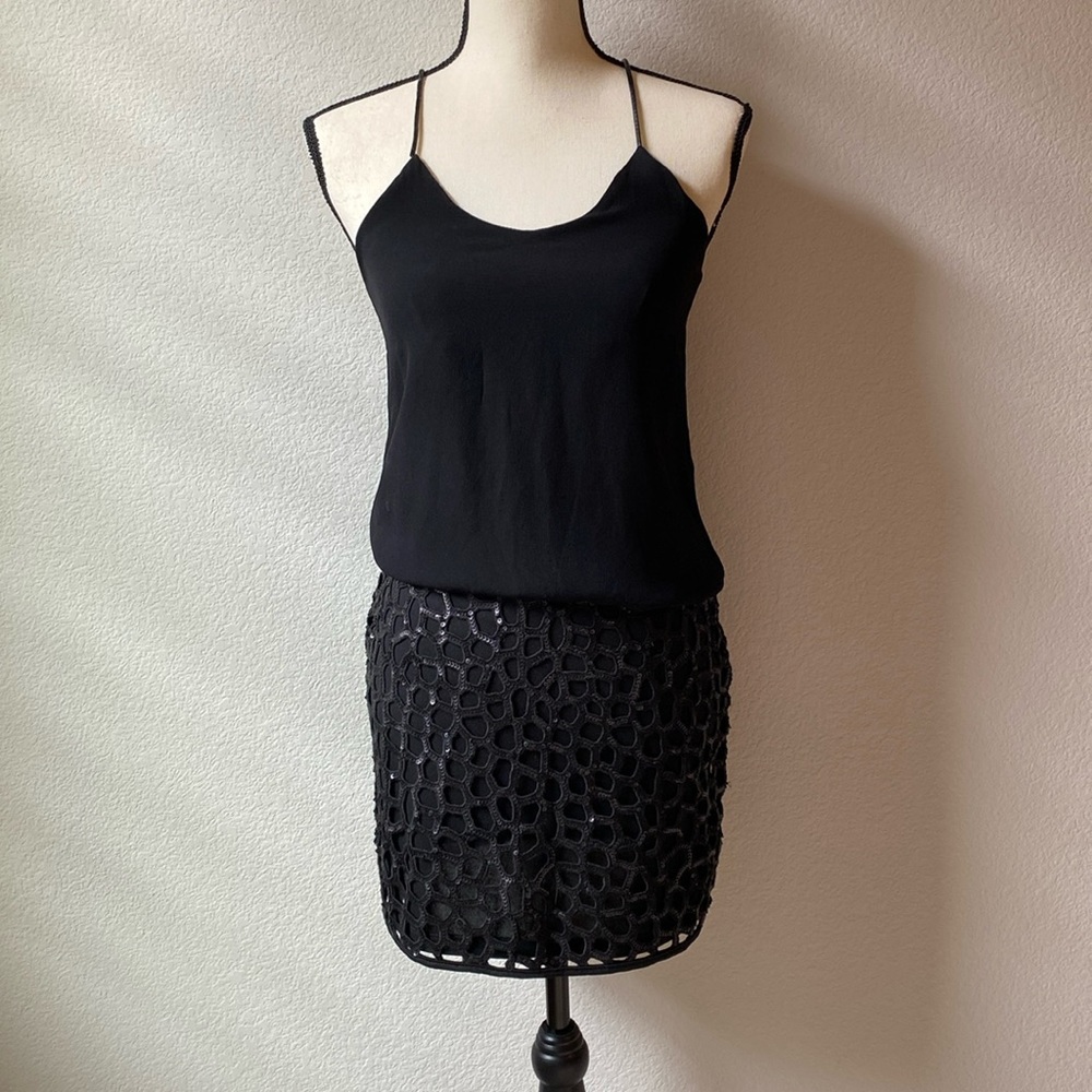 Black Sequin Skirt